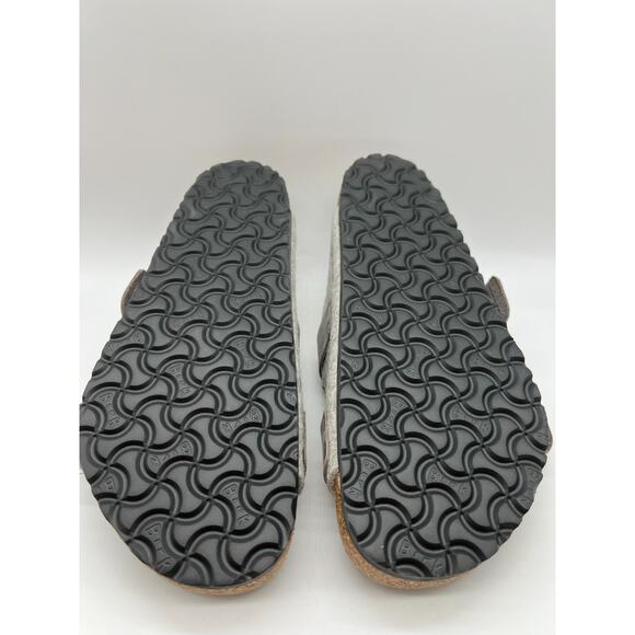 Birkenstock Uji Natural Leather Felt Light Gray Sandal Men’s Size 10 New main image 15